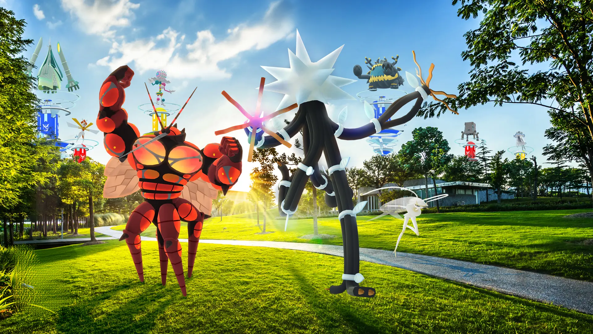 The official artwork for Legendary Pokémon in Pokémon GO